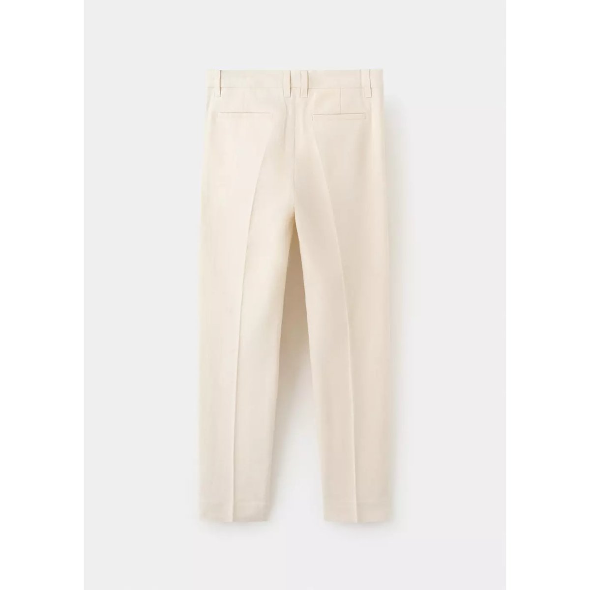 Pantalon de costume lin beige, MANGO KIDS