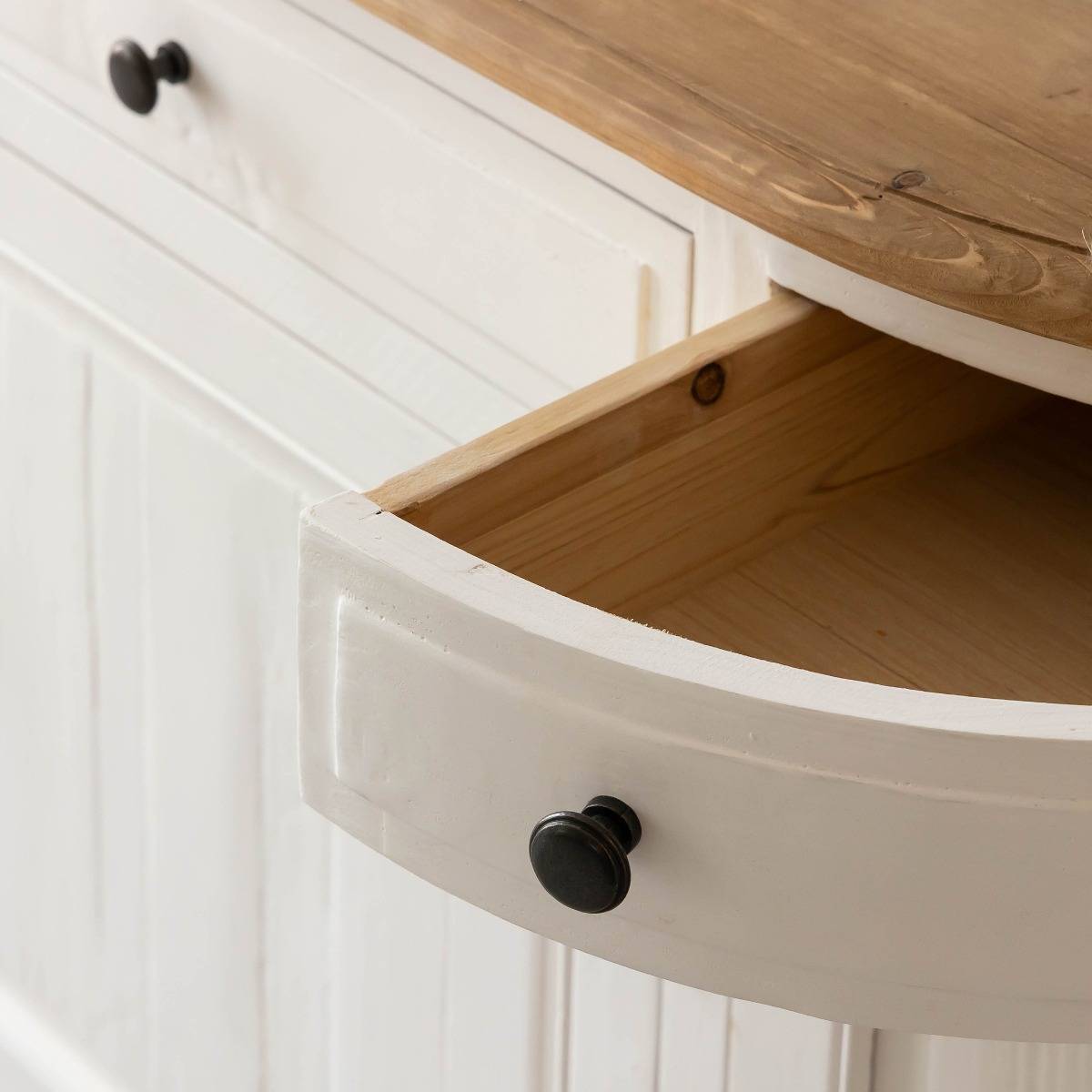 Buffet en bois recyclé GARANCE bois clair, MADE IN MEUBLES