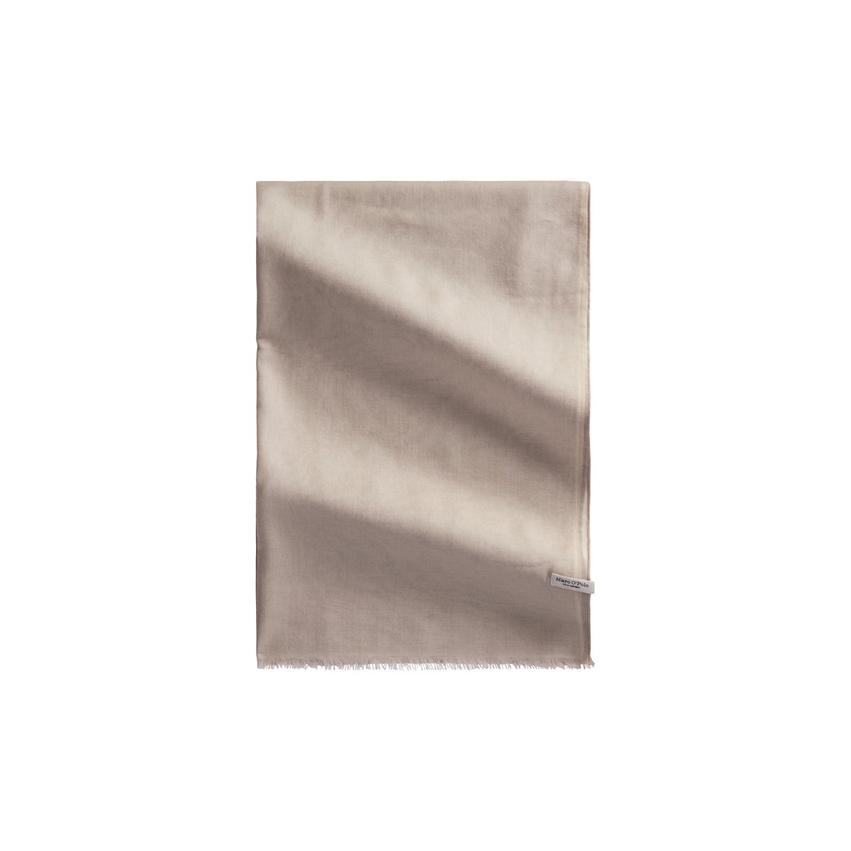 Écharpe double couche en modal et coton mélangés beige, MARC O'POLO