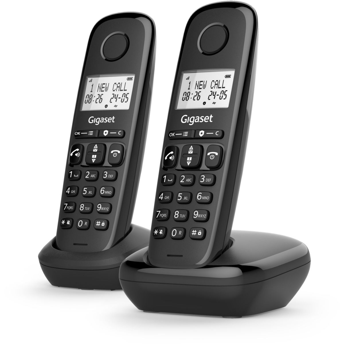 Téléphone sans fil BASIC 100 DUO couleur unique, GIGASET