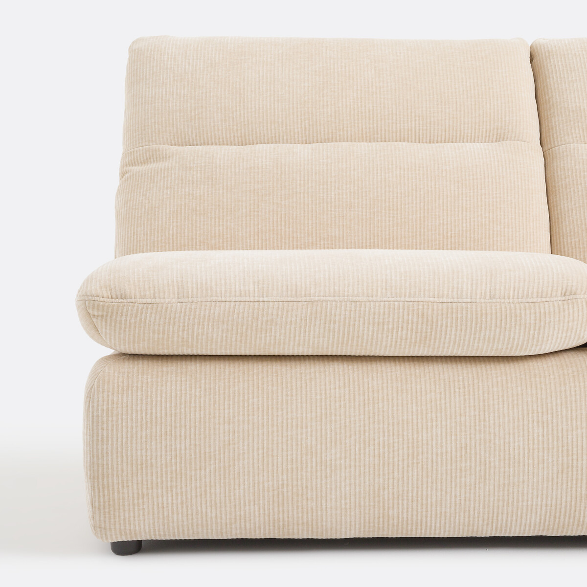 Canapé velours côtelé gaufré 2 places ERABLE beige, LA REDOUTE INTERIEURS