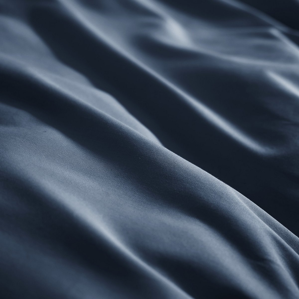 Housse de couette en 100% Percale de Coton bleu nuit, EDEN