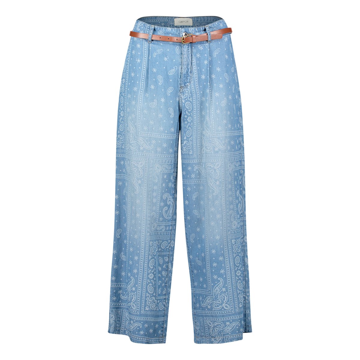 Pantalon casual à ceinture bleu, CARTOON