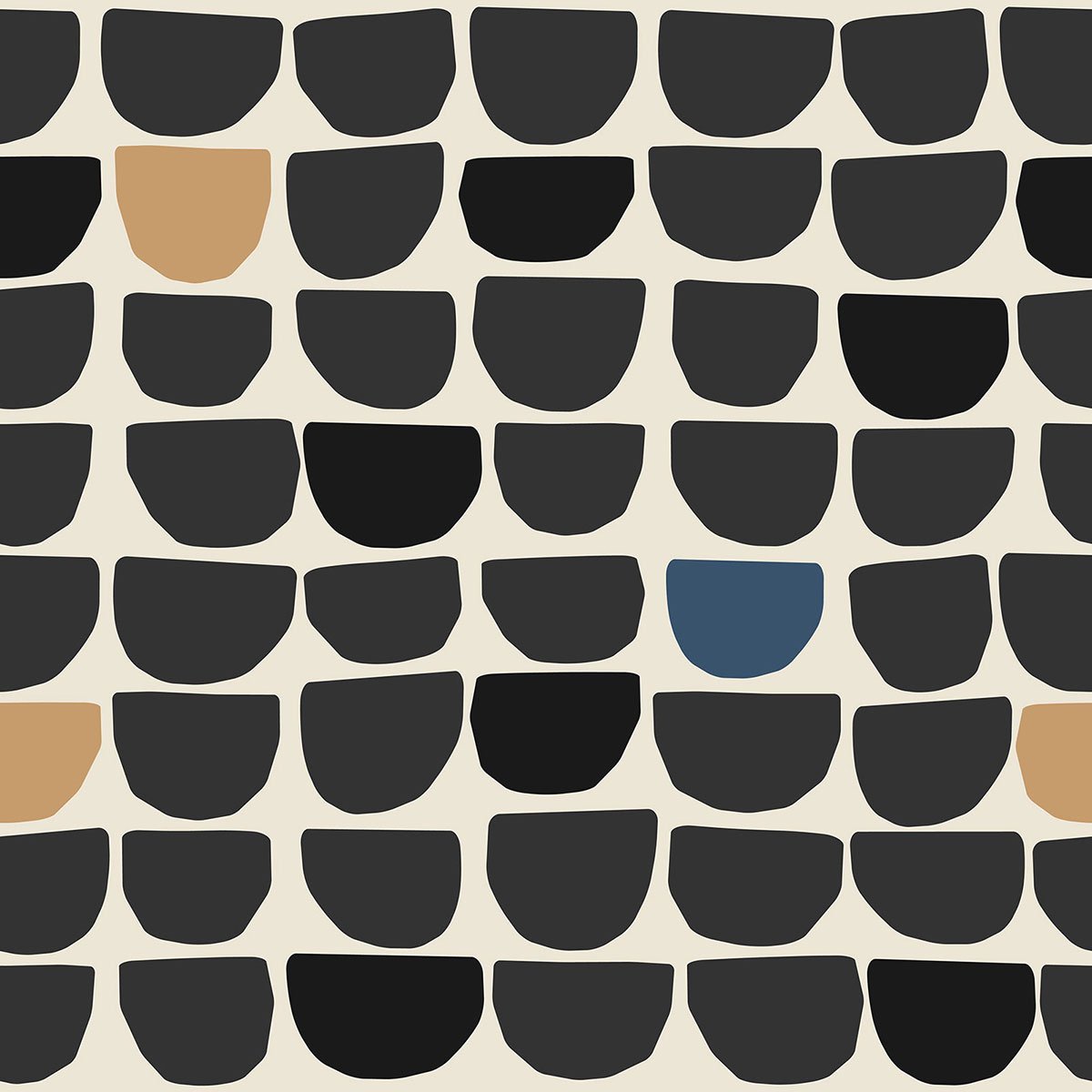 Papier peint, nova - Tapisserie decor noir, HEXOA