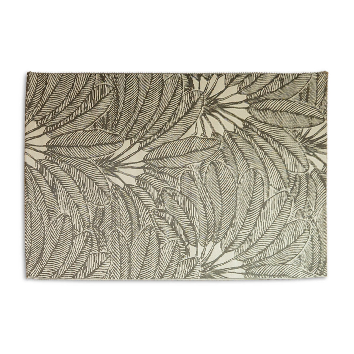 Tapis déco intérieur et extérieur palmiers PALMA gris, FUTURE HOME