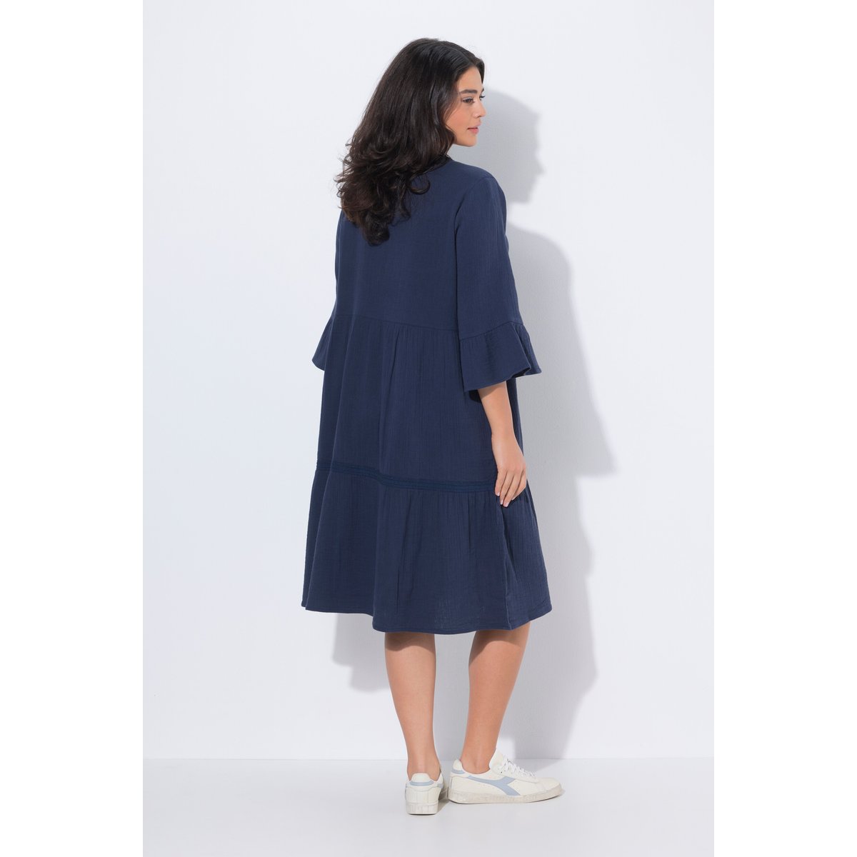 Robe en mousseline marine, ULLA POPKEN