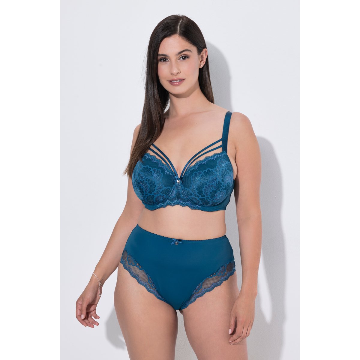 Culotte midi pétrole foncé, ULLA POPKEN
