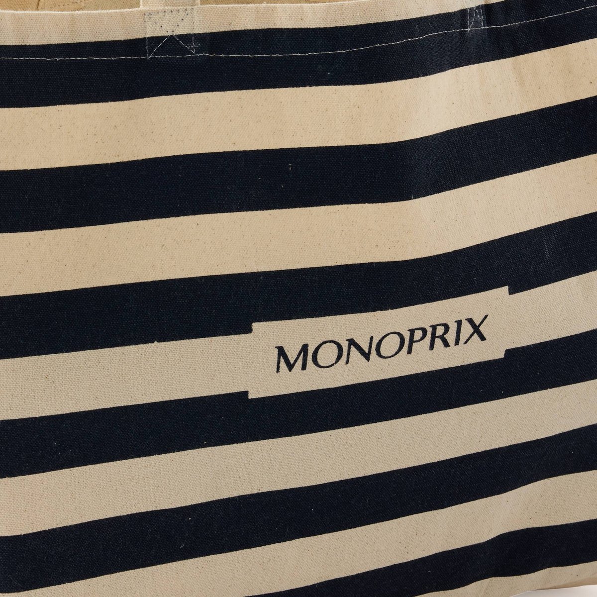 Sac shopping, coton bio gots couleur unique, MONOPRIX