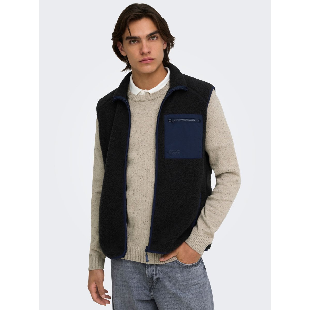 Pull En Maille silver lining, ONLY & SONS