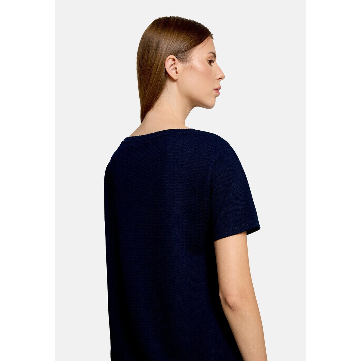 T-shirt façon blouse à cordon coulissant sous tunnel dark sky, BETTY BARCLAY