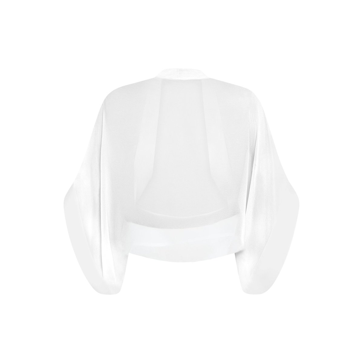 Étole en chiffon à manches 3/4 blanc, VERA MONT