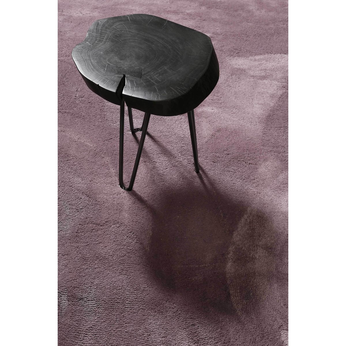 Tapis tufté en microfibre doux et dense ,  SIENNA lilas, HOMIE LIVING