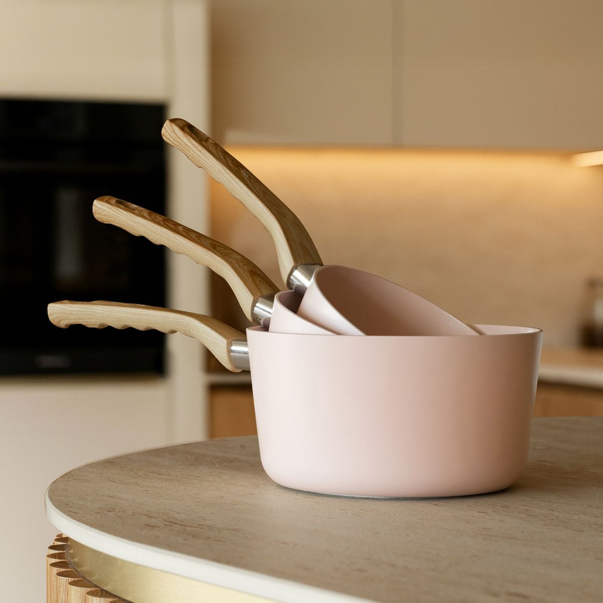 Casserole en aluminium 16cm, COLORAMA rose, MENASTYL