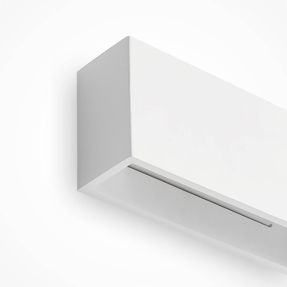 Applique en plâtre moderne, Mavora blanc, LINDBY
