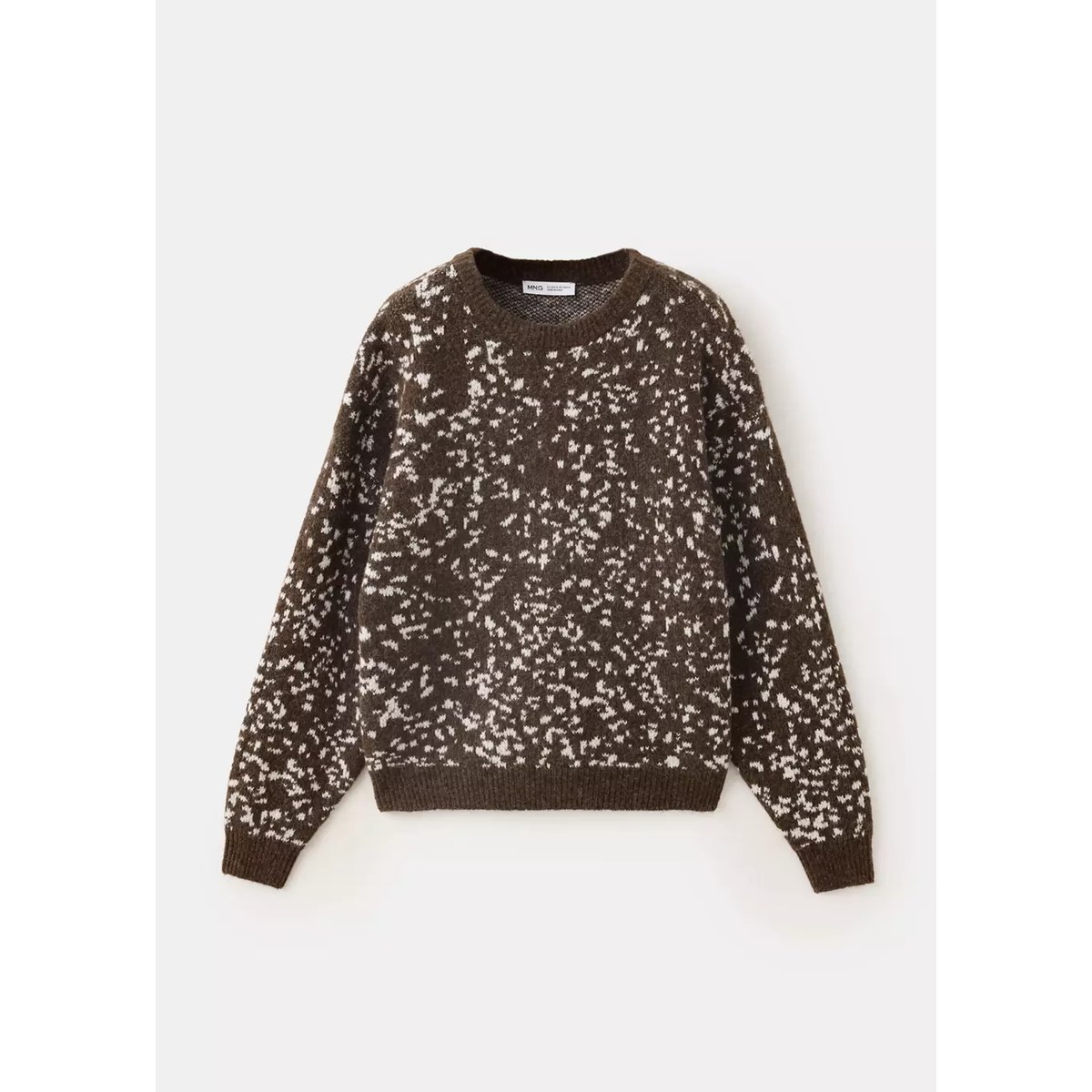 Pull-over en imprimé animal marron moyen, MANGO KIDS