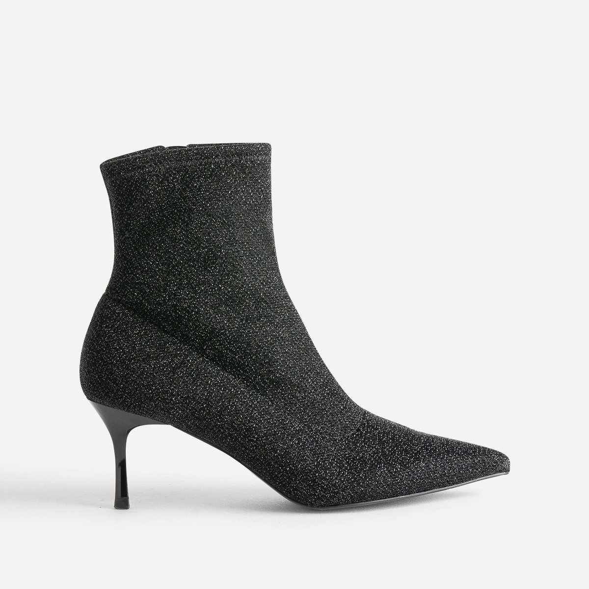 Boots À Talon CAITLINE glitter noir, TEXTO