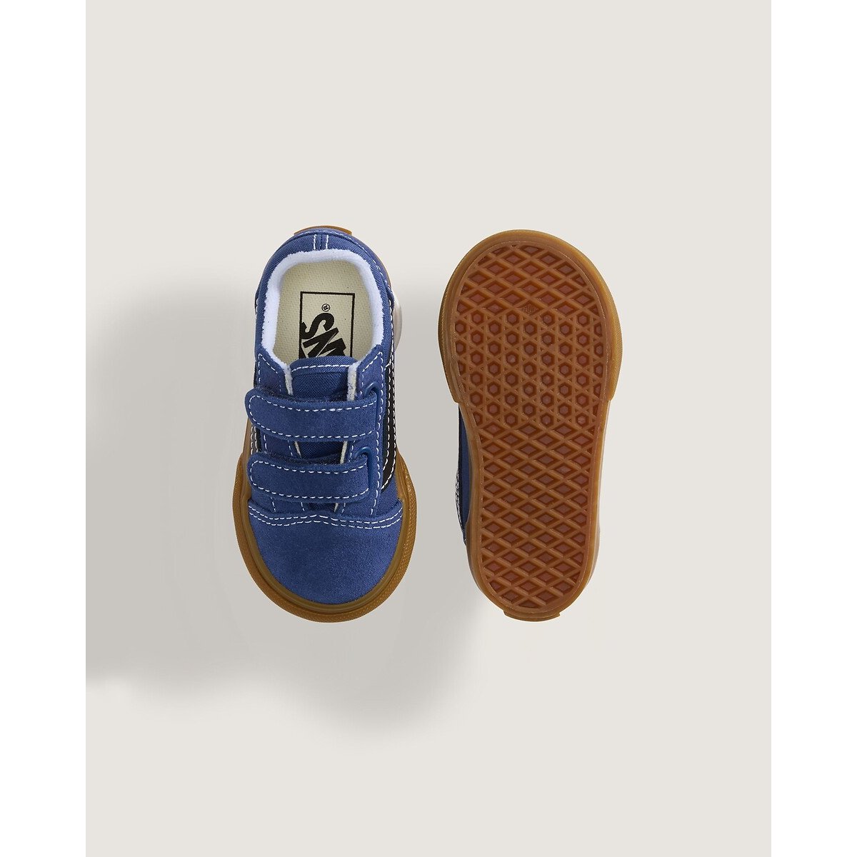 Baskets basses à scratchs, TD OLD SKOOL V GUM bleu, VANS