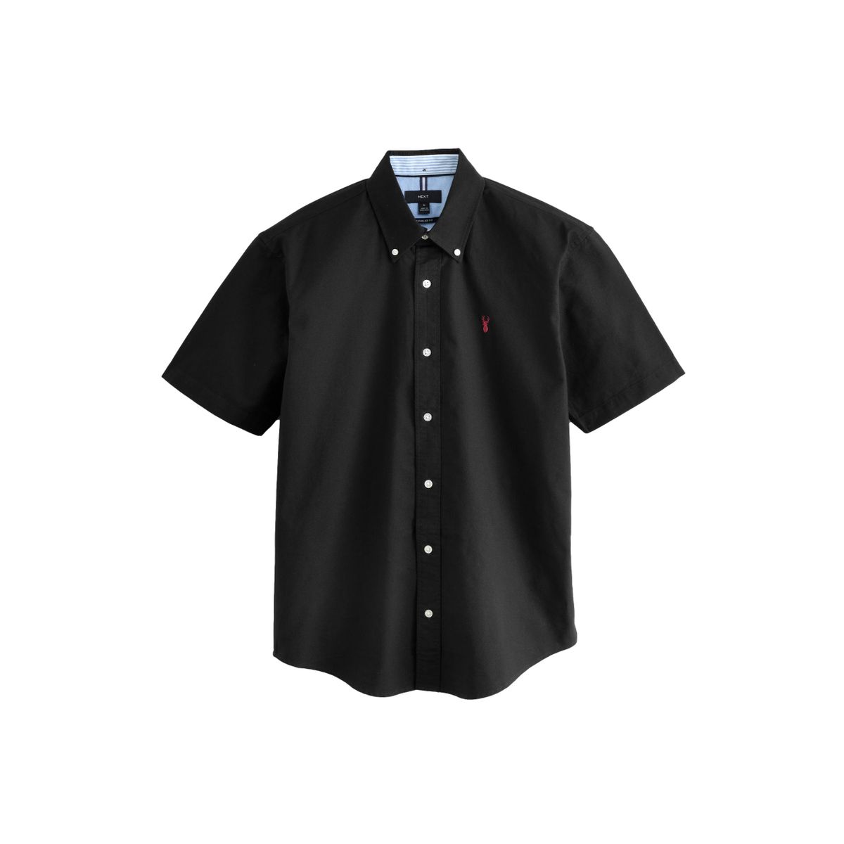 Chemise oxford à manches courtes noir, NEXT