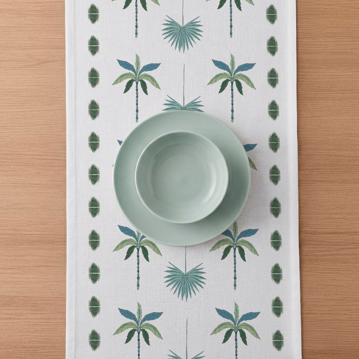 Chemin de table en coton Manyara multicolor, NAF NAF HOME
