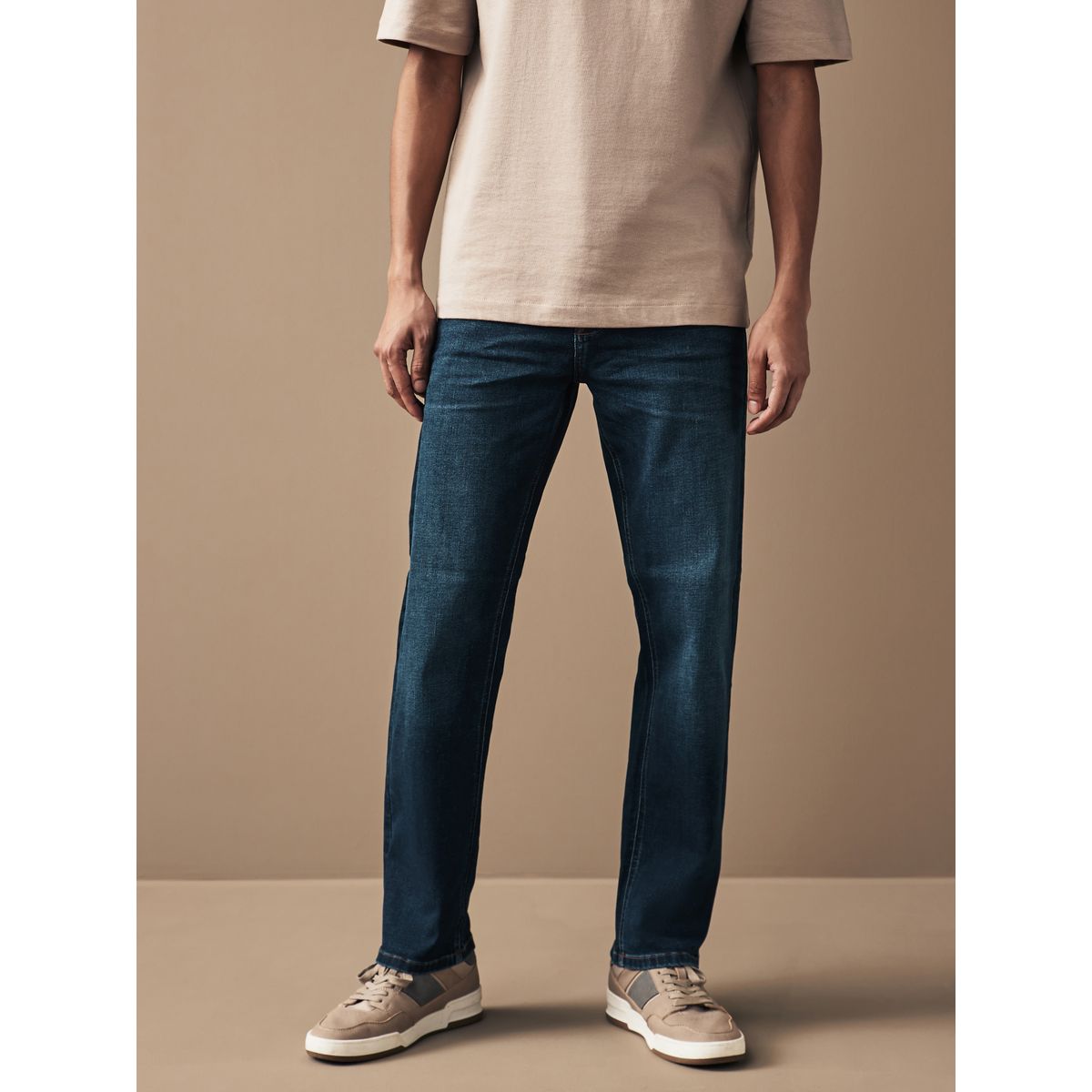 Jean motionflex bleu moyen indigo, NEXT