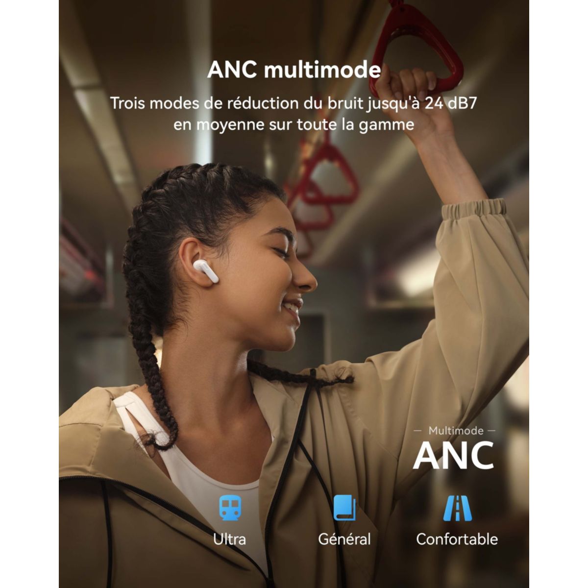 Ecouteurs Freebuds SE 4 ANC Noir noir, HUAWEI