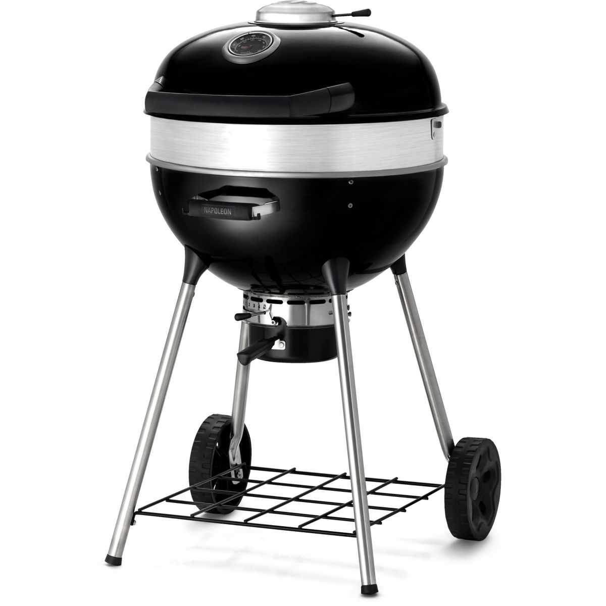 Barbecue charbon Kettle PRO noir sur pieds 57cm noir, NAPOLEON