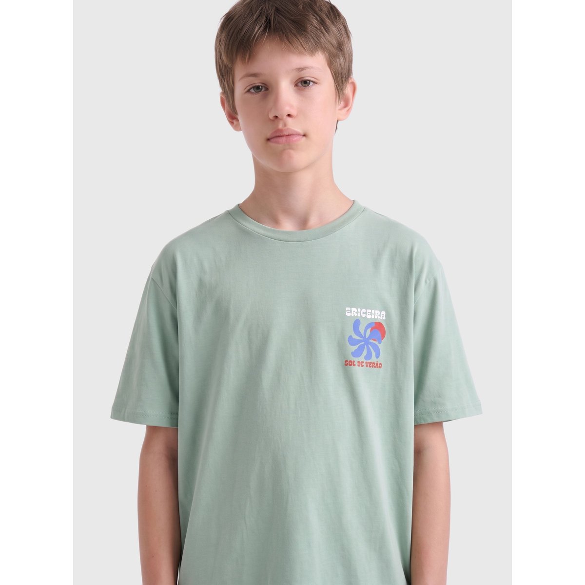 T-Shirt chinois green, ONLY & SONS JUNIOR
