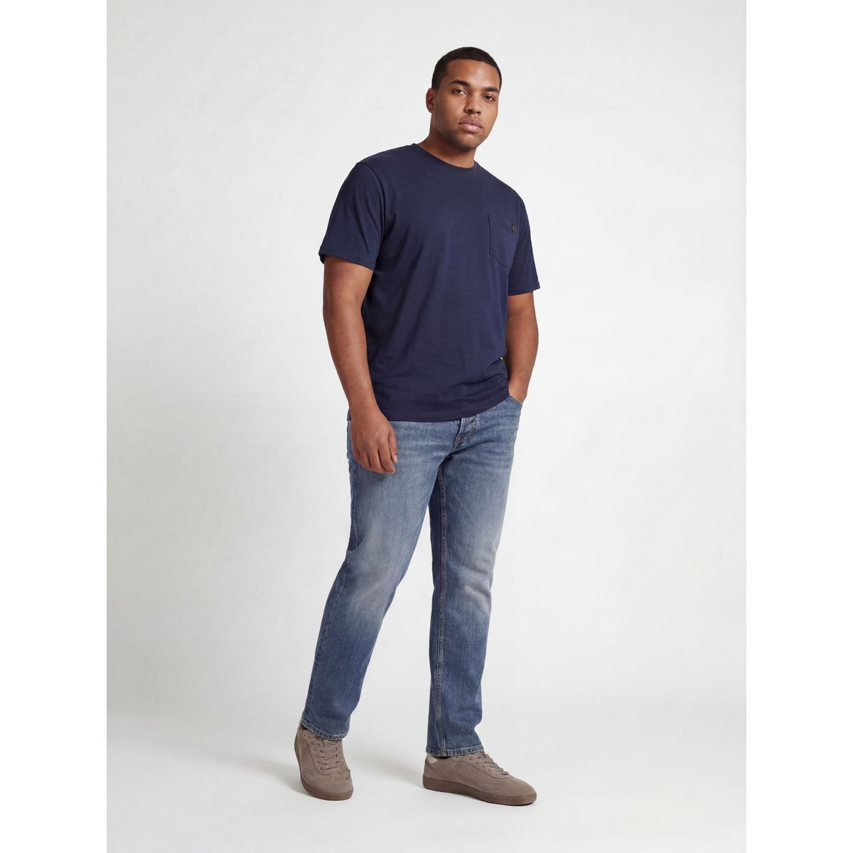 Jean Coupe Tapered blue denim, JACK & JONES