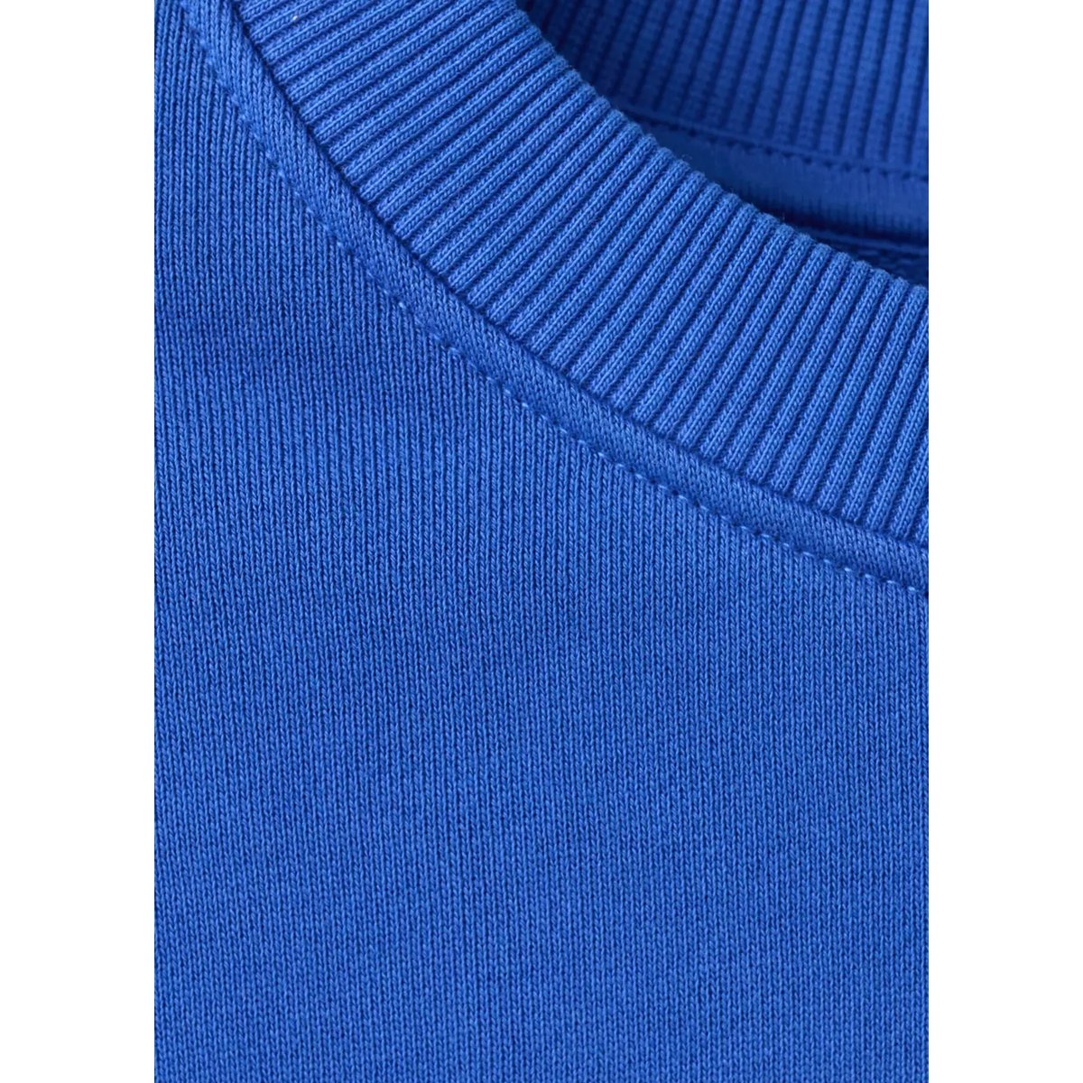 Sweat-shirt coton imprimé bleu électrique, MANGO TEEN