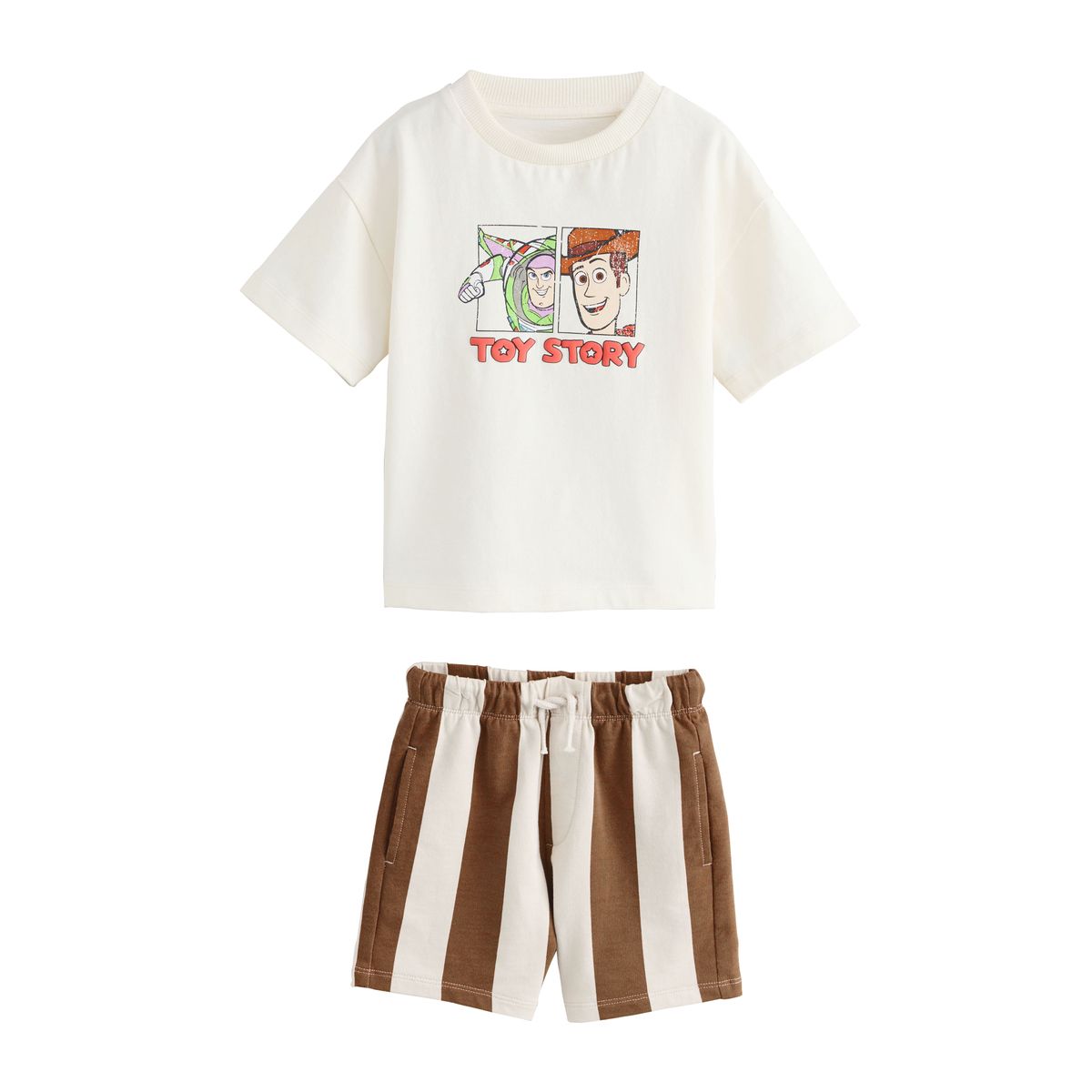 Ensemble short et t-shirt toy story écru, NEXT