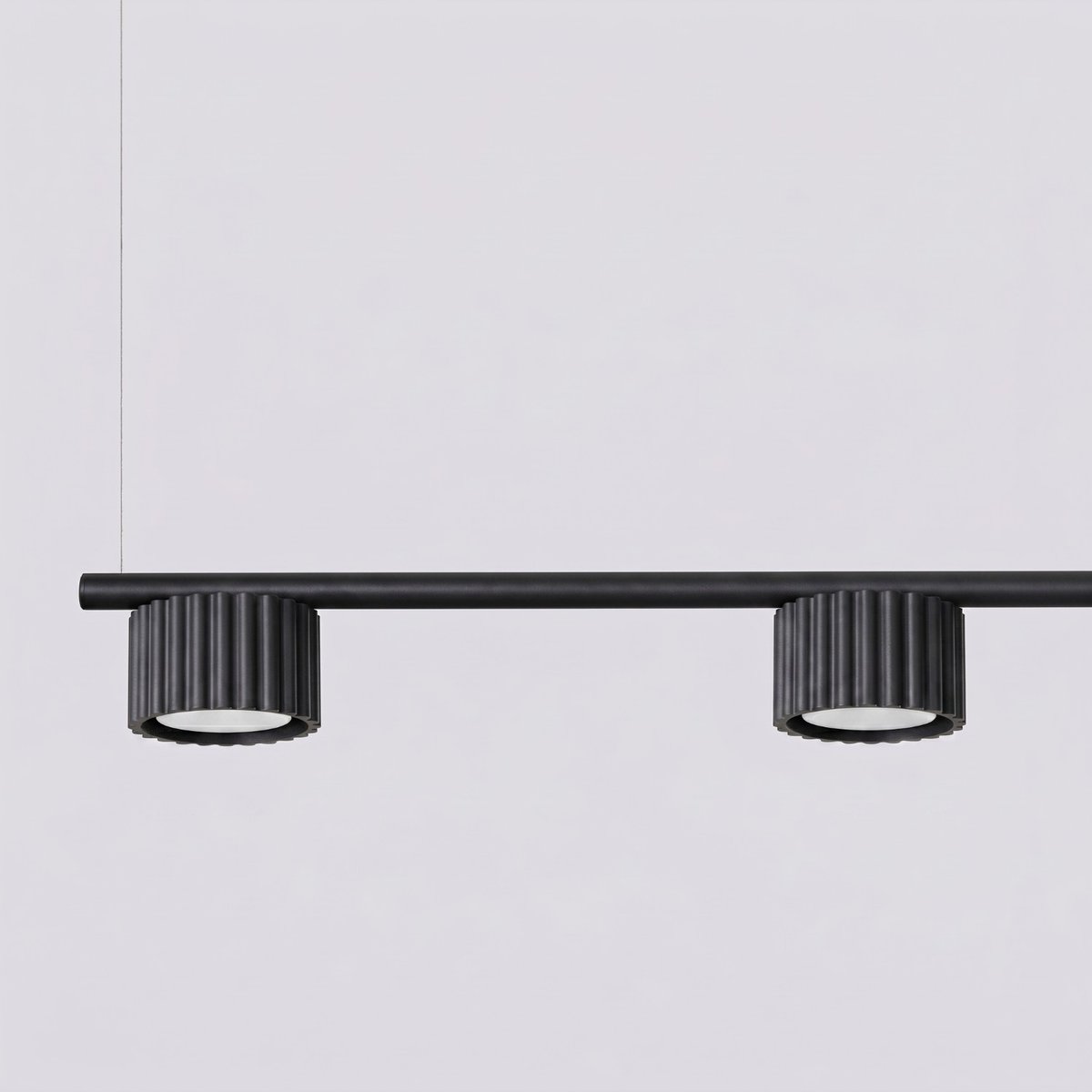 Lustre Aluminium Noir Gx53 4 AURA noir, EDEN