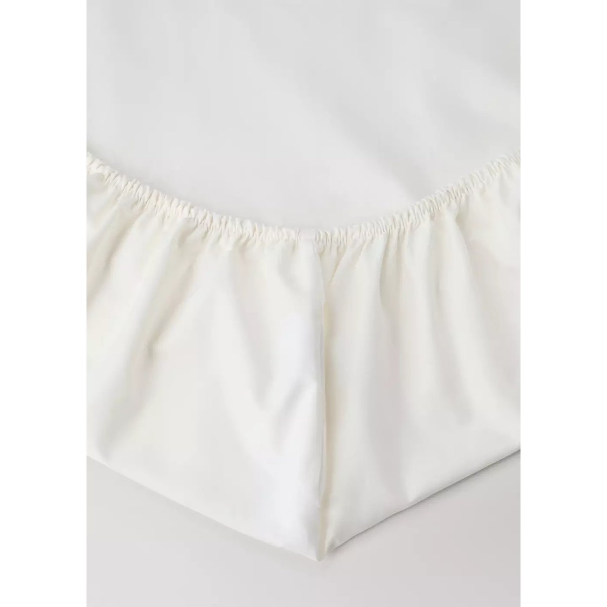 Drap-housse enfant percale de coton lit 90 cm ivoire, MANGO HOME