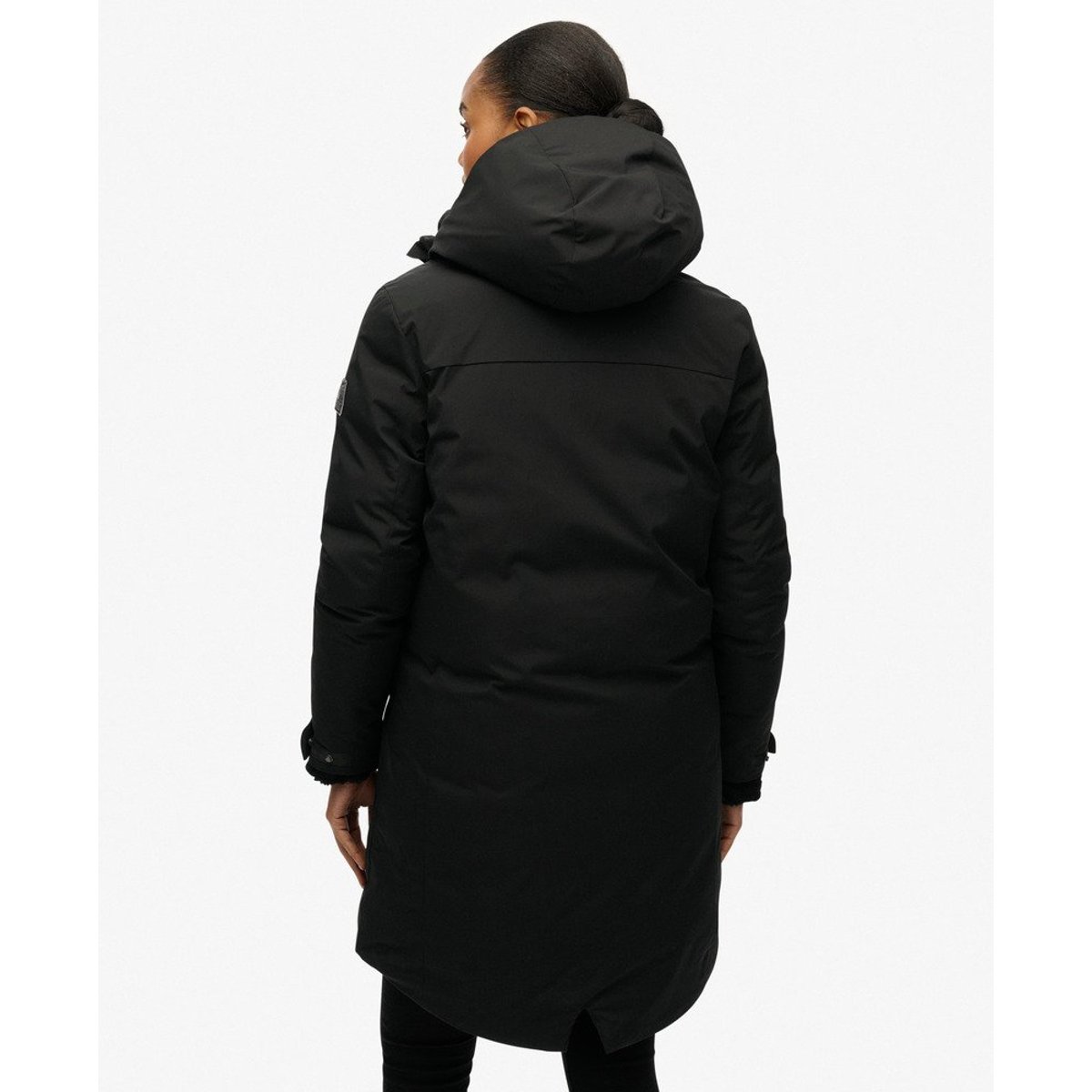 Parka Matelassée City Fishtail noir, SUPERDRY