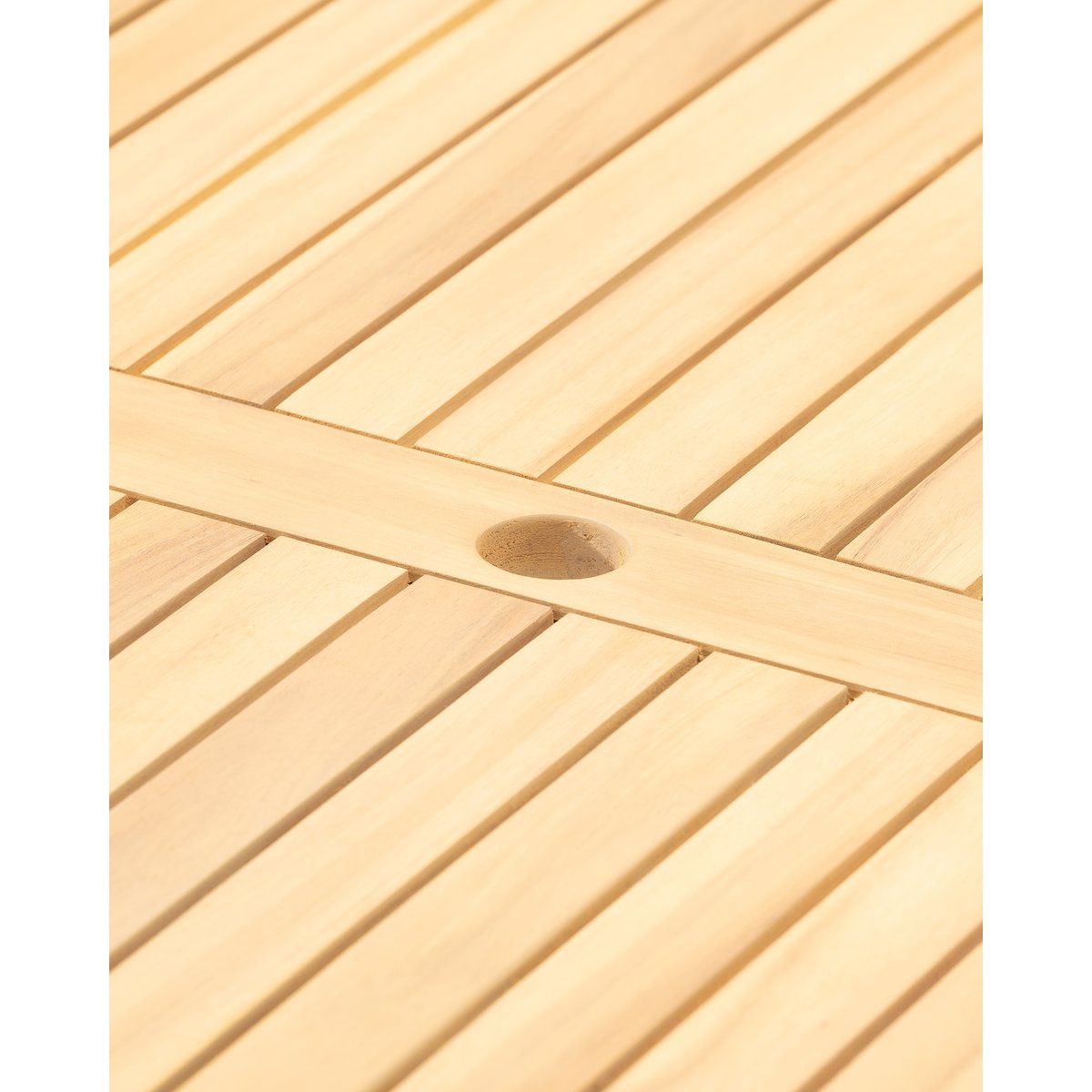 Salon de jardin, 2 chaises, JAVA LIGHT bois clair, DEFORA HOME