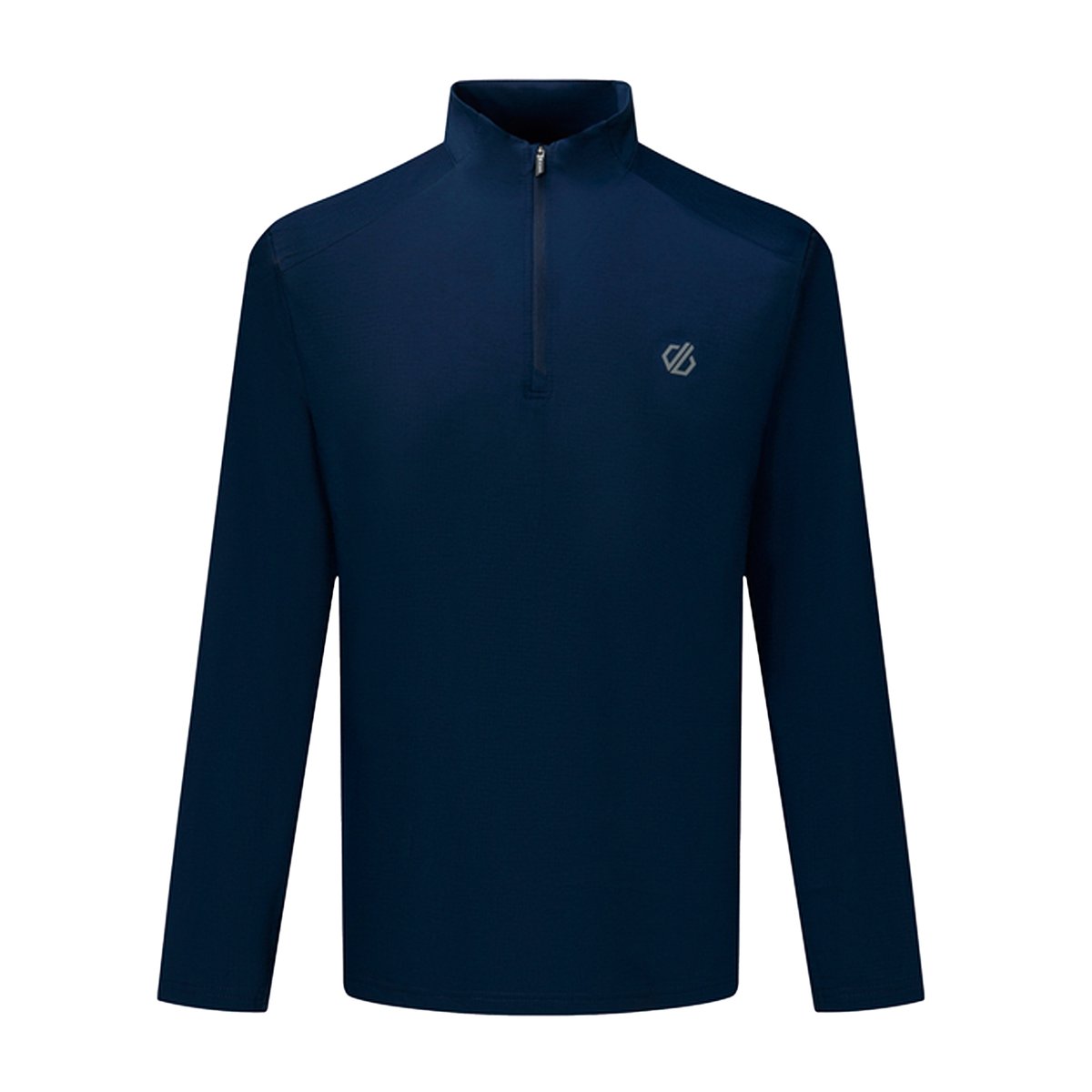 T-shirt manches longues à col montant zippé POWER UP bleu marine, DARE 2B