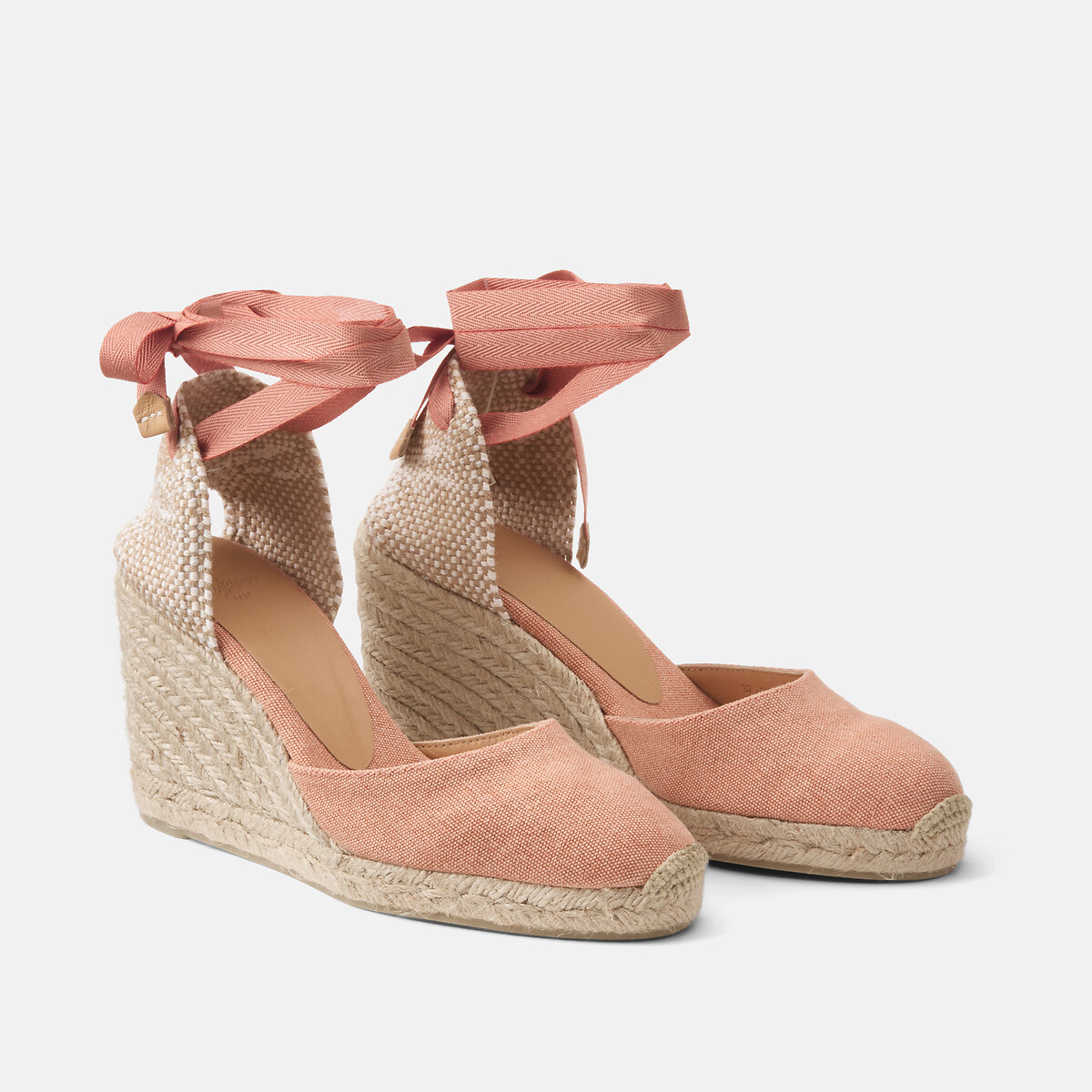 Carina Wedge Espadrilles peach, CASTANER