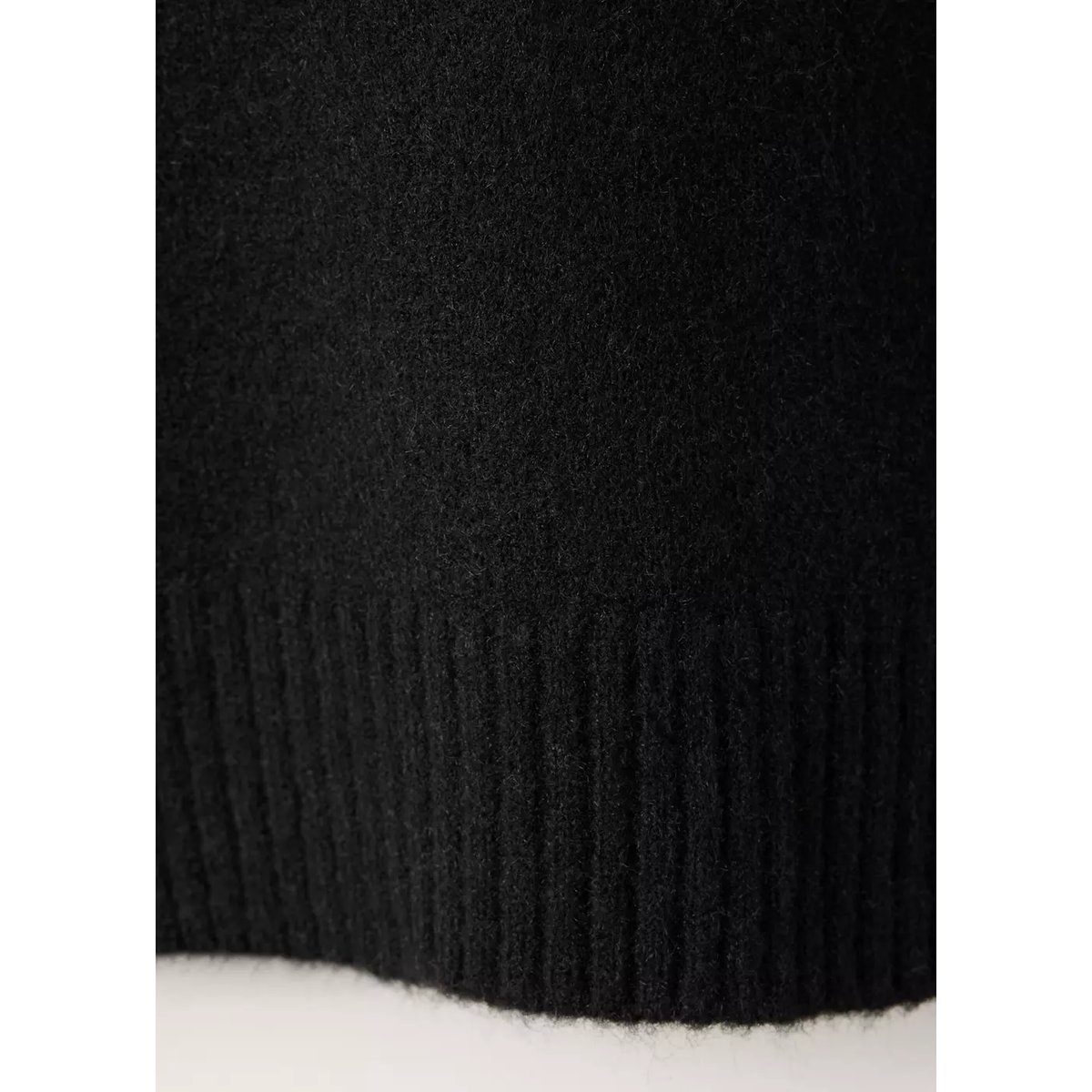 Pull de pyjama en maille à col V noir, MANGO