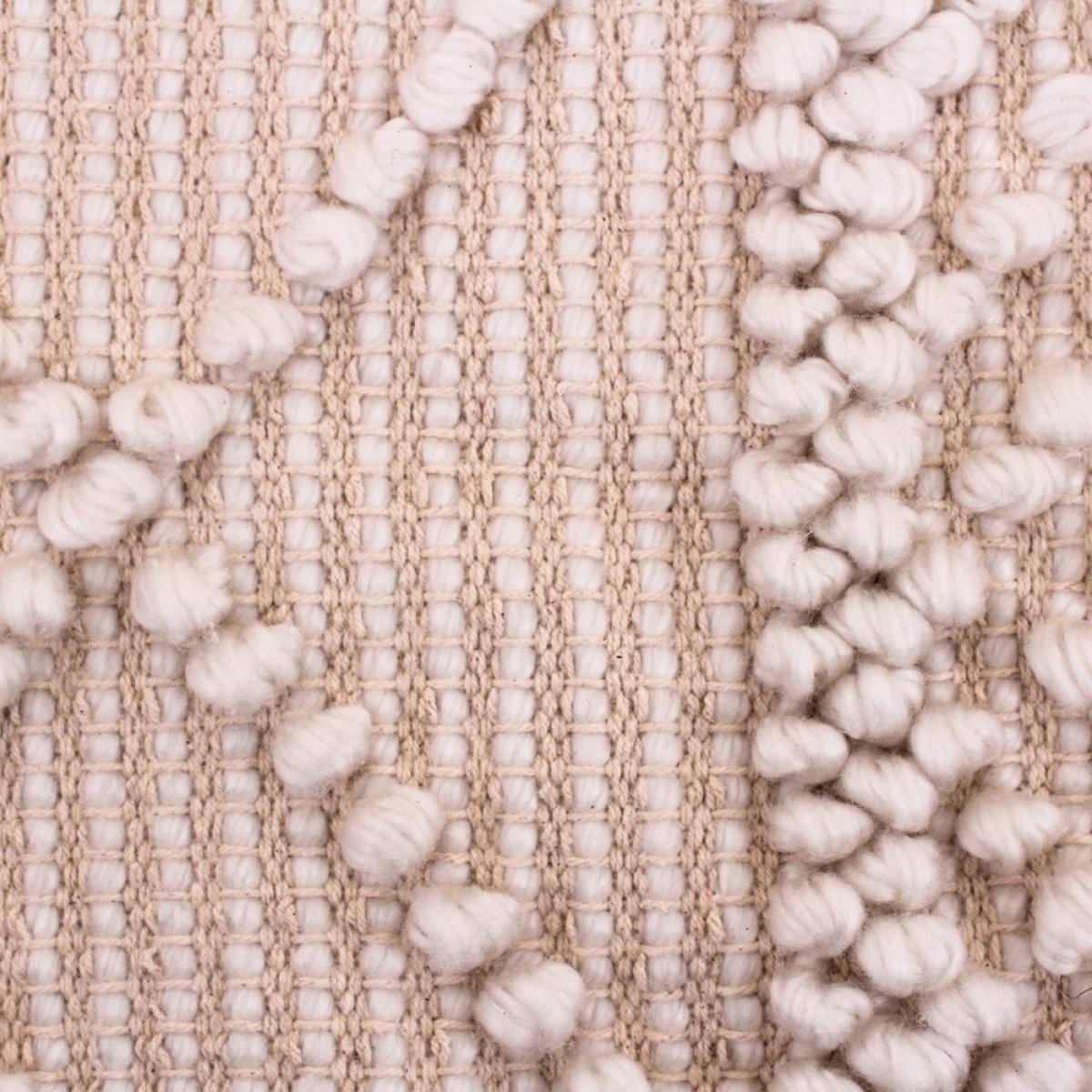 Tapis descente de lit motifs géométriques 60x110cm beige, ORNAMI
