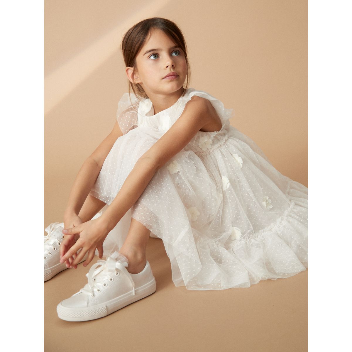 Baskets en tulle pour grandes occasions blanc, NEXT