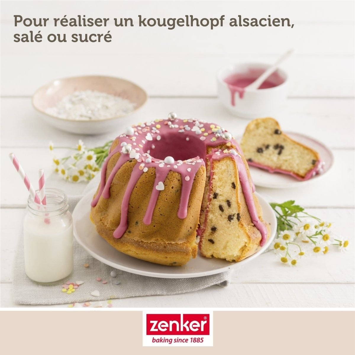 Lot de 2 moules à kouglof 18/18 cm en acier SPÉCIAL MINI noir, ZENKER