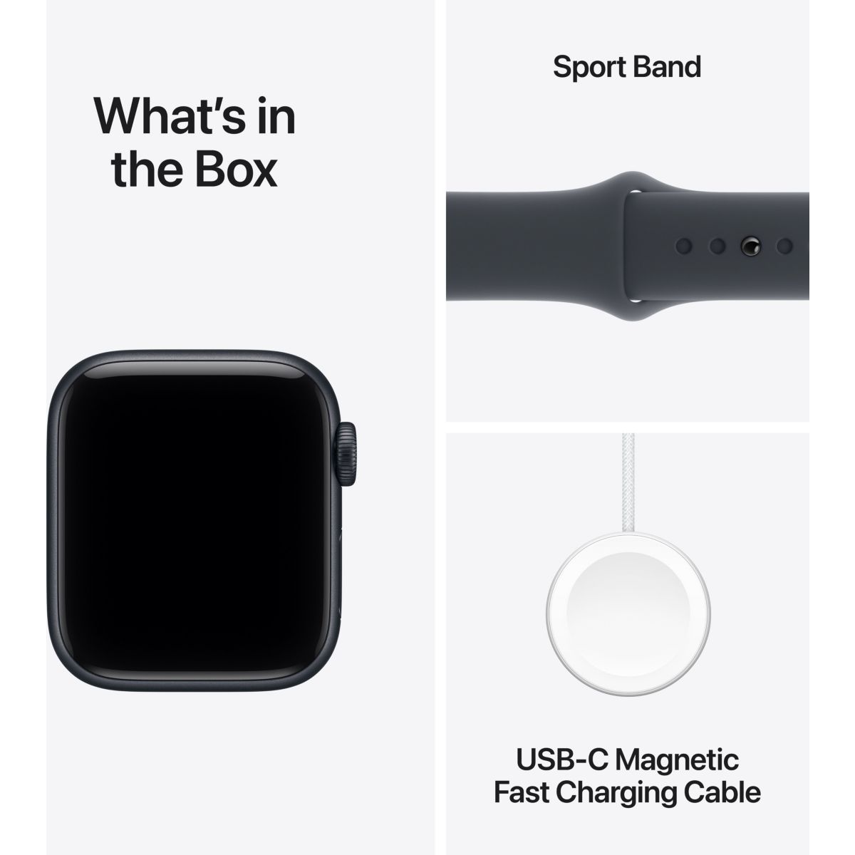 Montre connectée SE 3 40mm Minuit M/L noir, APPLE