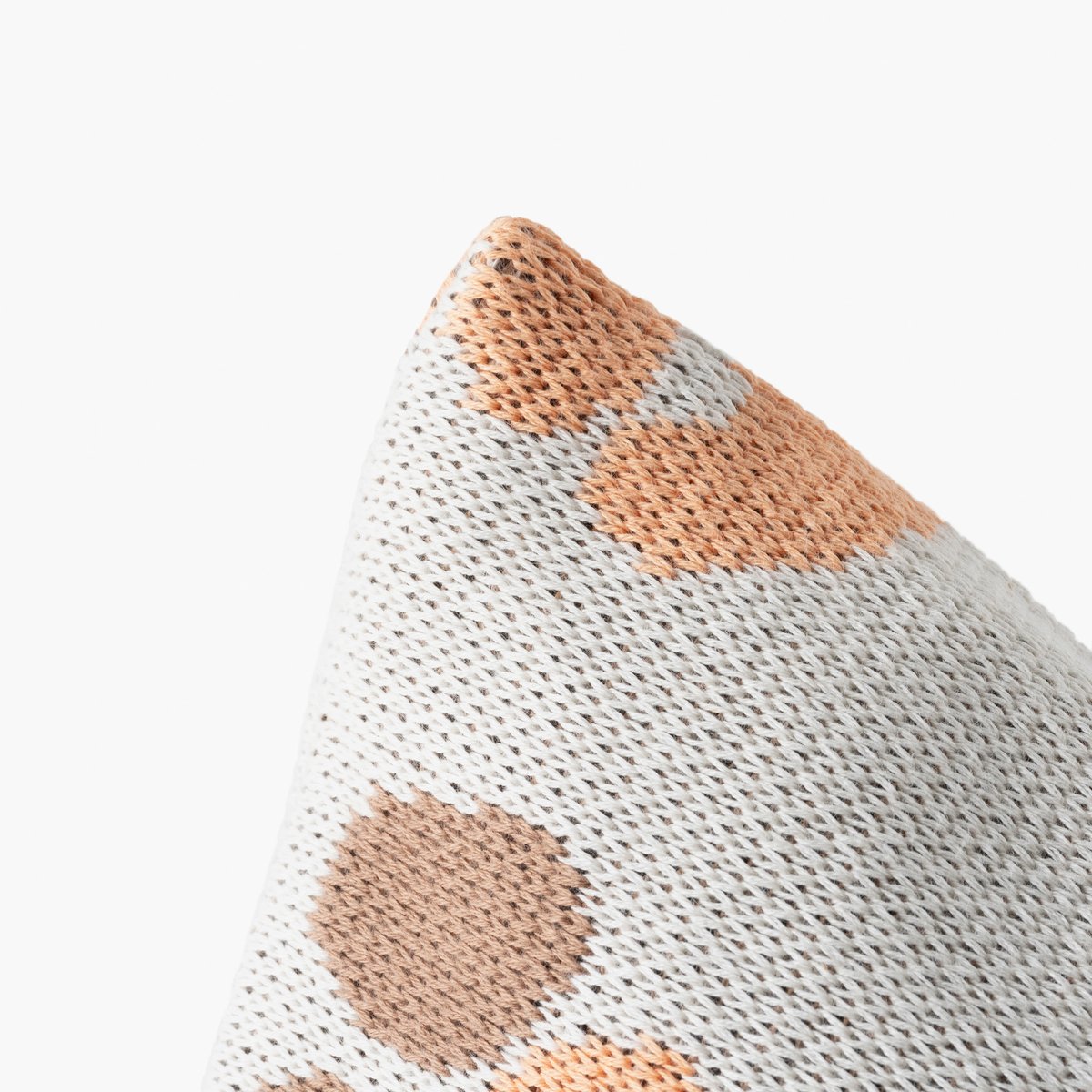 Housse de coussin coton YSEE ivoire, CARRE BLANC