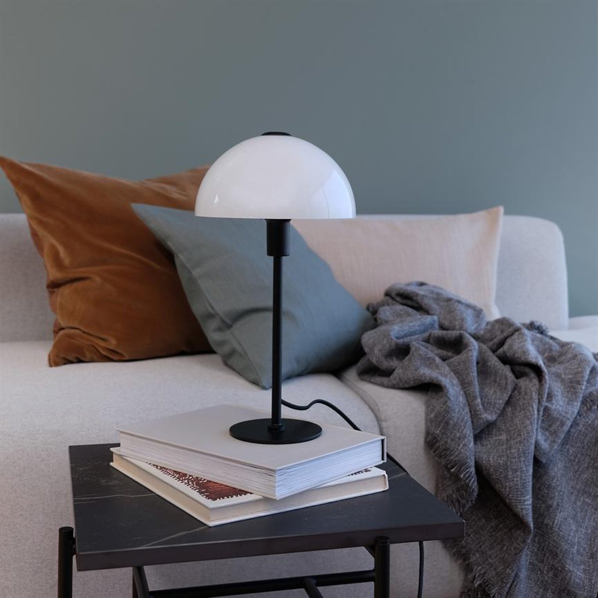 Lampe à poser en Verre et Métal JAZZ noir, DYBERG LARSEN