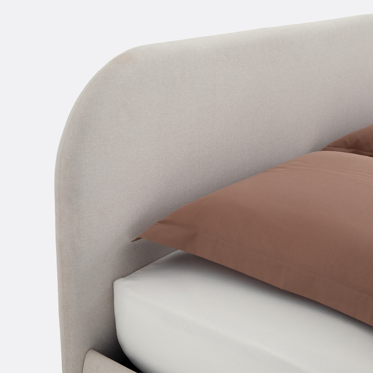 Cama com arrumação e estrado elevatório, Marica bege, LA REDOUTE INTERIEURS