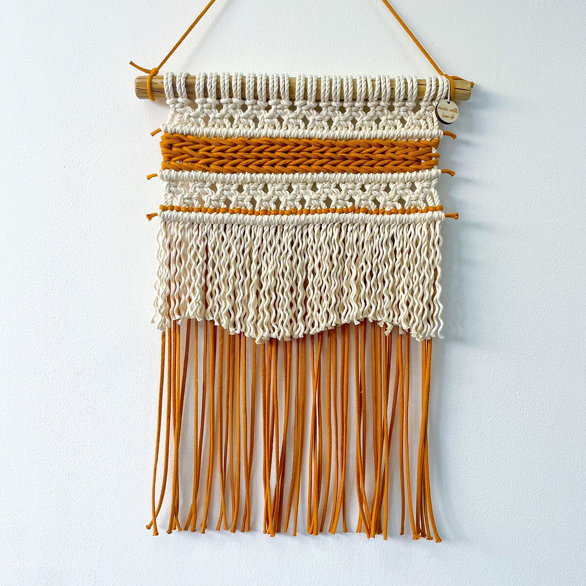 Decoração de parede em macramé BLUES, Macramar camel, MACRAMAR
