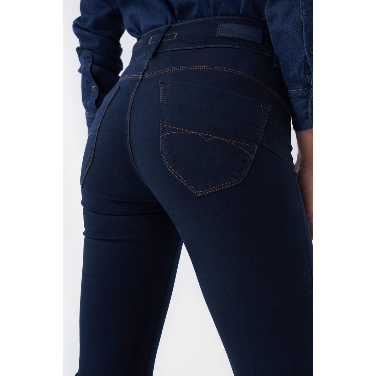 JEAN SECRET PUSH IN BOOTCUT TOUCHER DOUX bleu, SALSA JEANS
