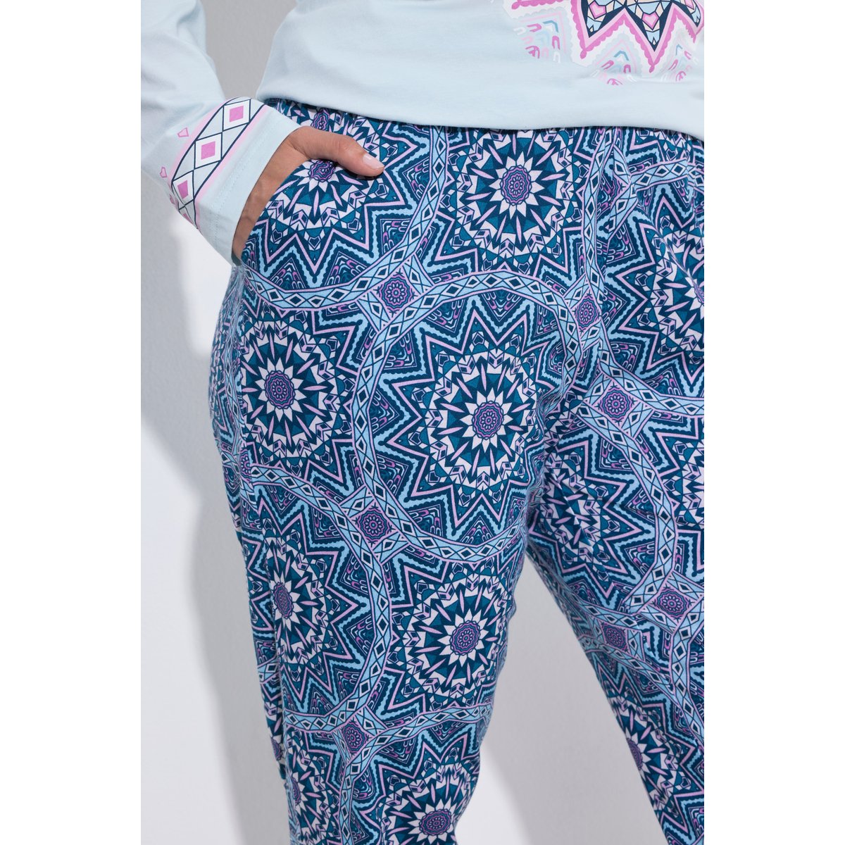 Pyjama mandala de flocon de neige bleu mer de glace, ULLA POPKEN