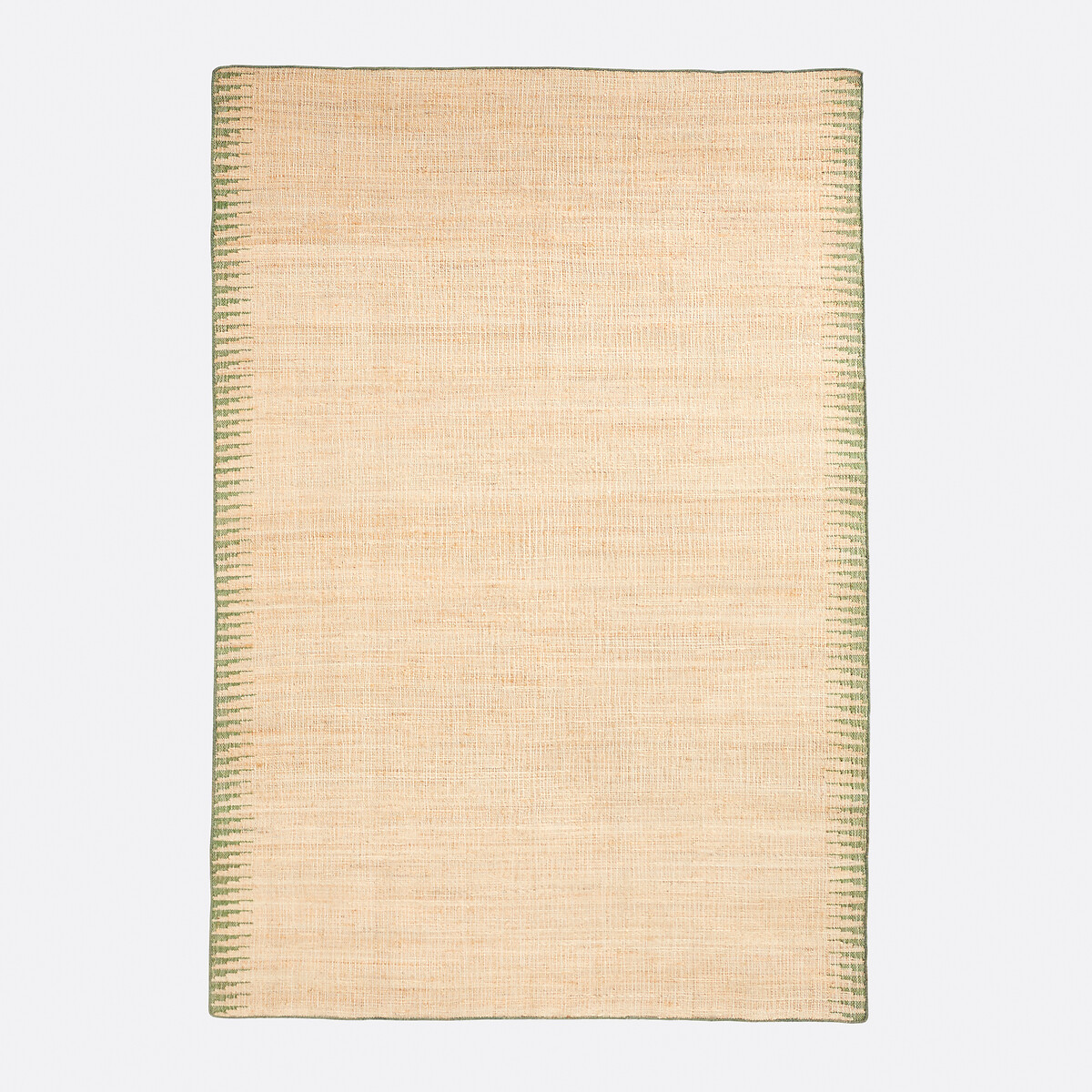 Tapis jute avec bordure, Gibela naturel/vert, LA REDOUTE INTERIEURS