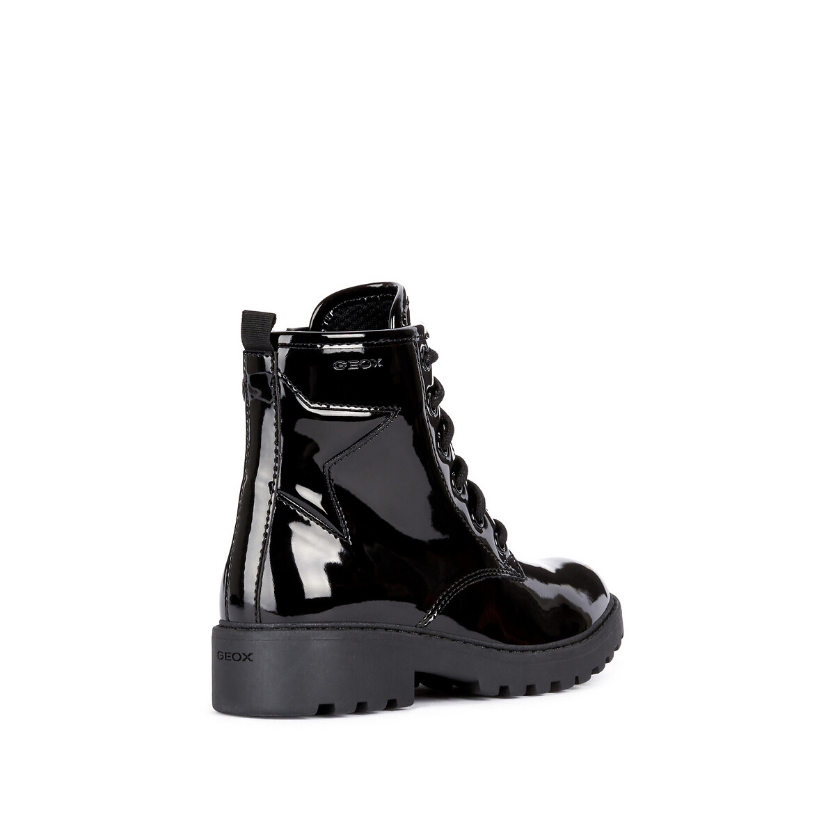 Boots Casey noir verni, GEOX
