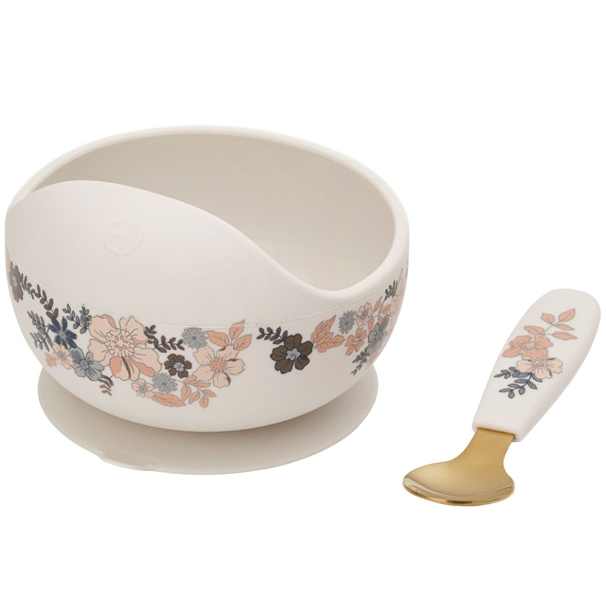 Set bol et cuillère blanc, rose, bleu, ELODIE DETAILS